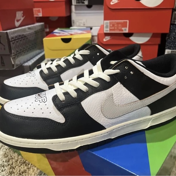 Nike Other - HUF x Nike SB Dunk Low San Francisco Black White Orange FD8775-001 Size 15